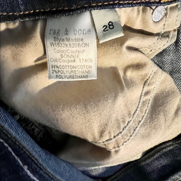 Rag & Bone - High Rise Skinny in Bonnie - Size 28 - Picture 8 of 8